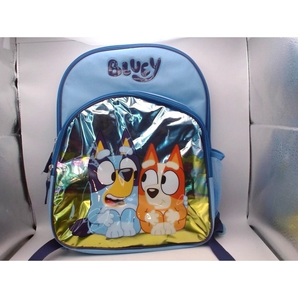 Bluey & Bingo Outside Backpack 16  with large front pocket, BRAND NEW WITH TAGS